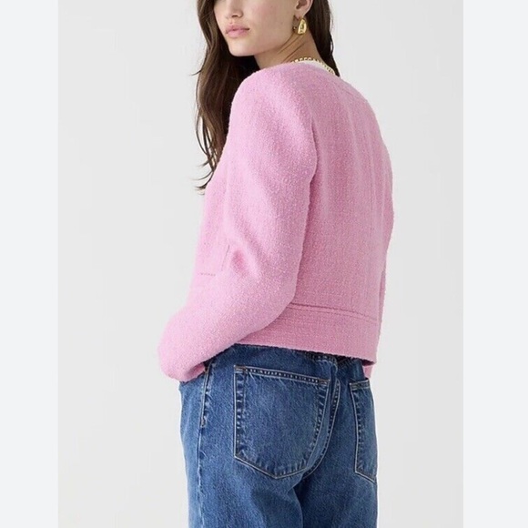 🆕{J.Crew} Collarless Lady Jacket in Maritime Tweed - Picture 3 of 10